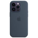 Apple iPhone 14 Pro Silicone Case with MagSafe - Storm Blue Soft Touch Finish