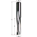 Rak notfräs CMT 196.081.11; 8/32 mm