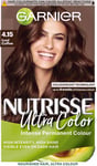 Garnier Nutrisse Ultra Color Permanent Hair Dye Intense 4.15 Iced Coffee, Brown