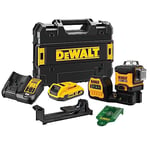 Dewalt - Niveau laser multiligne 3 x 360° XR 12V / 18V - faisceau vert - 1 batterie 18V 2Ah - DCE089D1G18-QW