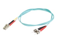 C2g Lc-St 10Gb 50/125 Om3 Duplex Multimode Pvc Fiber Optic Cable (Lszh) - Nätverkskabel - St-Läge (Multi-Mode) (Hane) Till Lc Multiläge (Hane) - 3 M - Fiberoptisk - Duplex - 50/125 Mikron - Om3 - Halogenfri - Havsblå