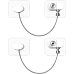 2-pack kylskåpslås med nycklar, vit barnsäkerhet självhäftande W