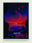 onthewall Poster Trappist-1 System Nasa exploration spatiale touriste 30 x 40 cm