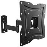 RICOO TV Bracket Tilt Swivel for 19-47 Inch for LED LCD OLED Curved and Flatscreens S2322 Monitor Wall Mount Universal for VESA 75x75-200x200