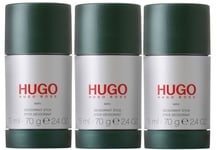 3 X Hugo Boss Man Deodorant Stick 75ml 70g 2.4oz for Men (PACK OF 3)
