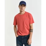 REG SHIELD SS T-SHIRT, S, BRICK RED