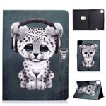 LMFULM® Case for Apple iPad Air 2020 (4th Generation) (10.9 Inch) PU Magnetic Leather Case Shockproof Silicone Bumper Cover with Auto Sleep/Wake Stand Protective Shell Flip Cover Music Cat