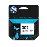 Genuine HP 302 Tri-Colour Ink Cartridge for Deskjet 1110 2130 3630 F6U65AE 4650