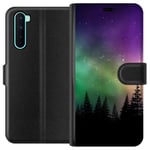 OnePlus Nord Svart Plånboksfodral Norrsken