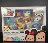 Disney Tsum Tsum 3D Puzzler Erasers Rubbers 10 Pack Kids Frozen Disney & More
