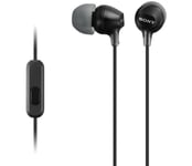 SONY MDR-EX15APB in-ear hörlurar med mikrofon (1,2m /svart)