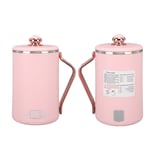 (Pink US Plug 110V)Electric Kettle Stew Cup Multifunctional Fast Heating Inte SD