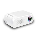 LUFKLAHN Miniature Home Projector, Portable Support 1080P Home Projector (Color : White, Size : UK)