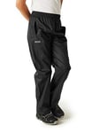 Regatta Kids Pack-it Overtrousers - Black, Black, Size 9-10 Years