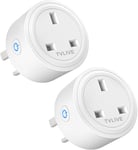 Smart Plug, TVLIVE 2 Pack 13A Smart Plugs WiFi Outlet Works with Amazon Echo and