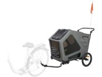 Trixie Bicycle trailer, L: 80 × 103 × 98/147 cm, grey/sage