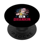 Ben Drankin 4 juillet Ben Franklin USA Flag PopSockets PopGrip Interchangeable