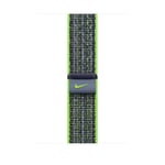 Apple 45mm Nike Sport Loop - Bright Green/Blue - Compatible with Apple Watch Series 7(45mm), Series 8(45mm), Series9(45mm)