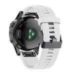 Garmin Fenix 7/6/6 Pro/Forerunner935/945 etc. Klockarmband i silikon - Vit