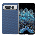 Google Pixel Fold Mobilskal Carbon Fiber PU-Läder - Blå
