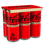Soda Sans Sucres Sans Caféine Coca-cola - Le Pack De 6 Canettes De 33cl