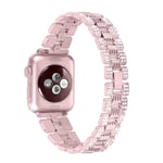 Gimart Compatible with Apple Watch iWatch Strap 40mm 38mm 44mm 42mm, Women Slim Metal Rhinestone Glitter Stainless Steel Replacement Strap Band Bracelet Wristband for iWatch Series SE 6&5/4/3/2/1