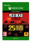 Red Dead Redemption 2: 25 Gold Bars OS: Xbox one