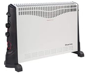 Russell Hobbs 2000W/2KW Electric Convector Heater with 24 Hour Timer in White, 3 Heat Settings, Overheat Protection, Adjustable Thermostat, 20m² Room Size, RHCVH4002 with 2 Year Guarantee