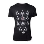 Assassins Creed 10 Year Anniversary Black T-Shirt, Mens Size Small, Shirt