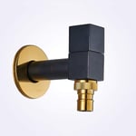 Faucet Black Gold Bathroom Washing Machine Faucet Brass Mop Pool Faucet Single Cold Outdoor Faucet Toilet Bibcocks Tap-style_2