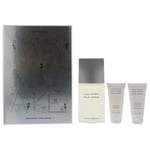 ISSEY MIYAKE LEAU DISSEY POUR HOMME 125ML EDT SPRAY + 125ML S GEL + 50ML AS BALM