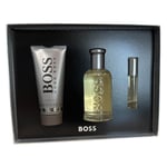 Hugo Boss Bottled 100ml EDT Spray & 10ml EDT + 150ml Shower Gel Gift Set