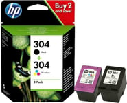HP Combo 304 Ink Cartridges Multipack - Black/Tri-Colour (3JB05AE)