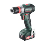 metabo batteridrill bs 12 bl q med batteri og lader 2x2,0ah mb