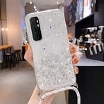 ECMQS Crossbody Strap Phone Case for Xiaomi 10 Pro A2 Lite 9 CC9E Redmi Note 6 7 8 9 Pro 9s 7A 8A K30 Pro Silicone Blling Lanyard Case For Mi CC9E Transparent