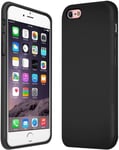 Coque pour Apple iPhone 6S, Silicone Liquide Souple TPU Air Cushion Housse Compatible avec Apple iPhone 6/6S Case 4,7 Pouces, Noir