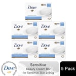 Dove Sensitive Hypoallergenic Moisturising Beauty Bar for Sensitive Skin 5x2x90g