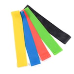 tydv 5 Pieces/sets Of 5-color Yoga Resistance Band Exercise Hip Joint Training Rubber Elastic Elastic Band Fitness Exercise Fitness Sports Equipment Fitness Exercise