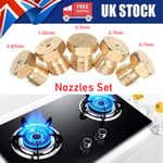 5PCS LPG Gas Jet Set Burner Nozzles Gas Hob LPG Conversion Kit Propane Injectors