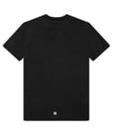 Givenchy Mens Reflective Slim Fit T-Shirt in Black Cotton - Size Small