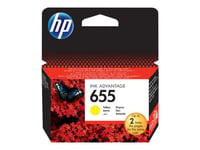 HP 655 - Jaune - encre à colorants - originale - Ink Advantage - cartouche d'encre - pour Deskjet Ink Advantage 4615, Ink Advantage 4625, Ink Advantage 5525, Ink Advantage 6525