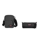 EASTPAK Taschen/Rucksäcke/Koffer The One Shoulder Bag black denim (EK04577H) NS grau & Benchmark Single Trousse, 21 cm, Noir (Black)