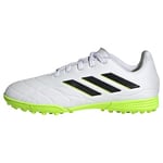 adidas Copa Pure.3 Turf Boots Football Shoes, FTWR White/Core Black/Lucid Lemon, 38 2/3 EU