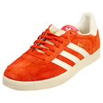 adidas Gazelle Mens Red White Casual Trainers - 9.5 UK