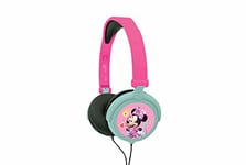 Lexibook Disney Junior Minnie Mouse Casque audio stéréo, puissance sonore limitée, pliable et ajustable, bleu/blanc, HP010MN.