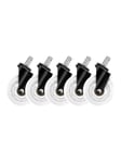 Deltaco Casters for gaming chairs 5pcs White