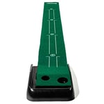 Franklin Sports Golf d'intérieur Vert – Tapis de Sol Portable Authentique de 2,7 m avec Retour Automatique de la Balle – Aide à l'entraînement au Golf et Jeu d'entraînement au Putting – Sensation de