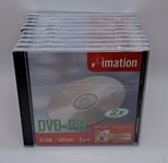 Imation DVD-RW blank discs 4.7GB 120min individually sealed 2x compatible X 10