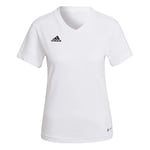 adidas Womens T-Shirt (Short Sleeve) Entrada 22 T-Shirt, White, HC0442, Size XLT2