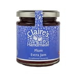 Claire's Handmade | Plum Extra Jam | Classic Favourite | Traditionally Made | Gluten Free | GMO Free | Suitable for Vegetarians & Vegans | 227g Jar